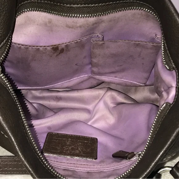 🐙Coach Chocolate Brown Pebble Leather Bag🐙 - Picture 4 of 8